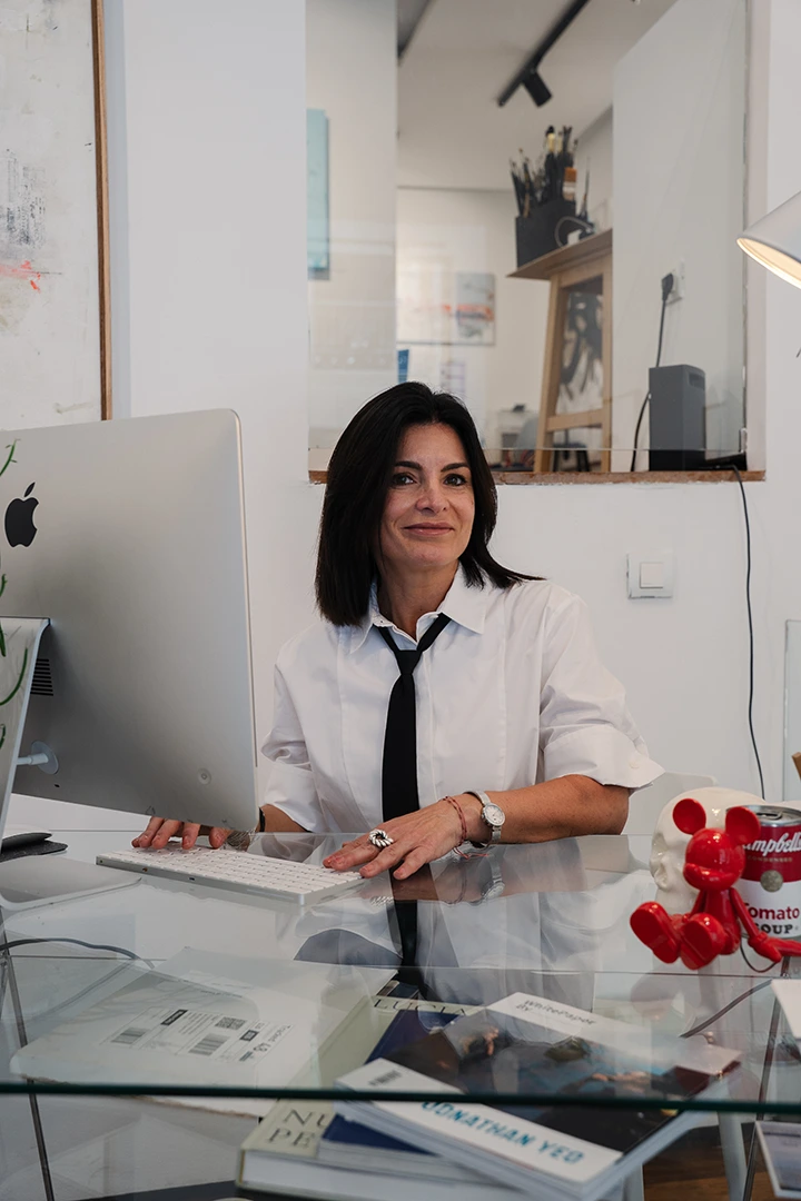 Mónica Bollea en su estudio